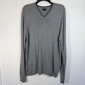 Emi Maglia Men's XL Gray Long Sleeve V-Neck Sweater